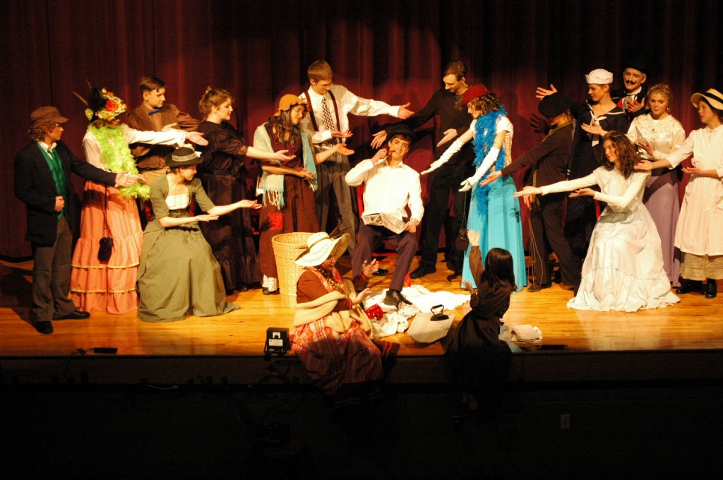 Here's our cast from our last play, Life on the Bowery, performing a musical number.