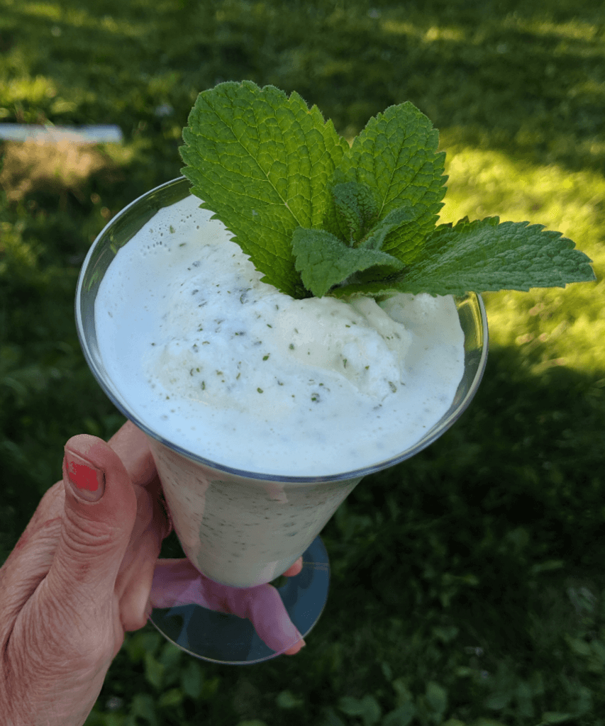 delicious mint shake