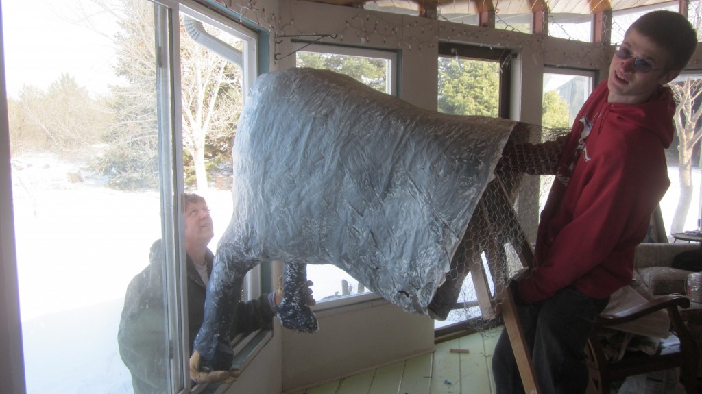 Problem Solving Issue: how do you get the rear end of the horse out of the house when it's too wide for all the doors? Simple--go out the window!