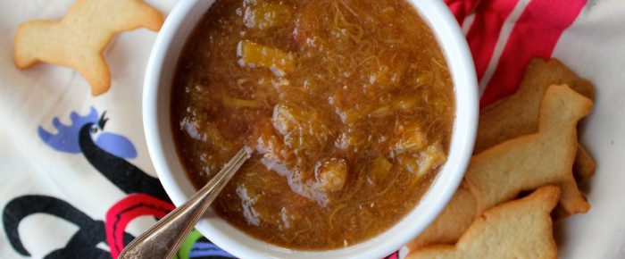 Rhubarb-ginger sauce: simple, satisfying, scrumptious, seriously, make it!