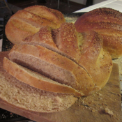 Broiled Flaxseed Country Bread: my favorite bread recipe!
