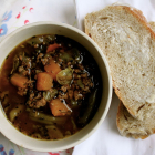 Easy loaded hamburger soup and what I'd take to the moon with me