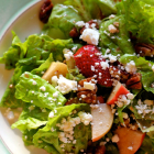 Spring lettuce salad with honey dressing, and a winner!