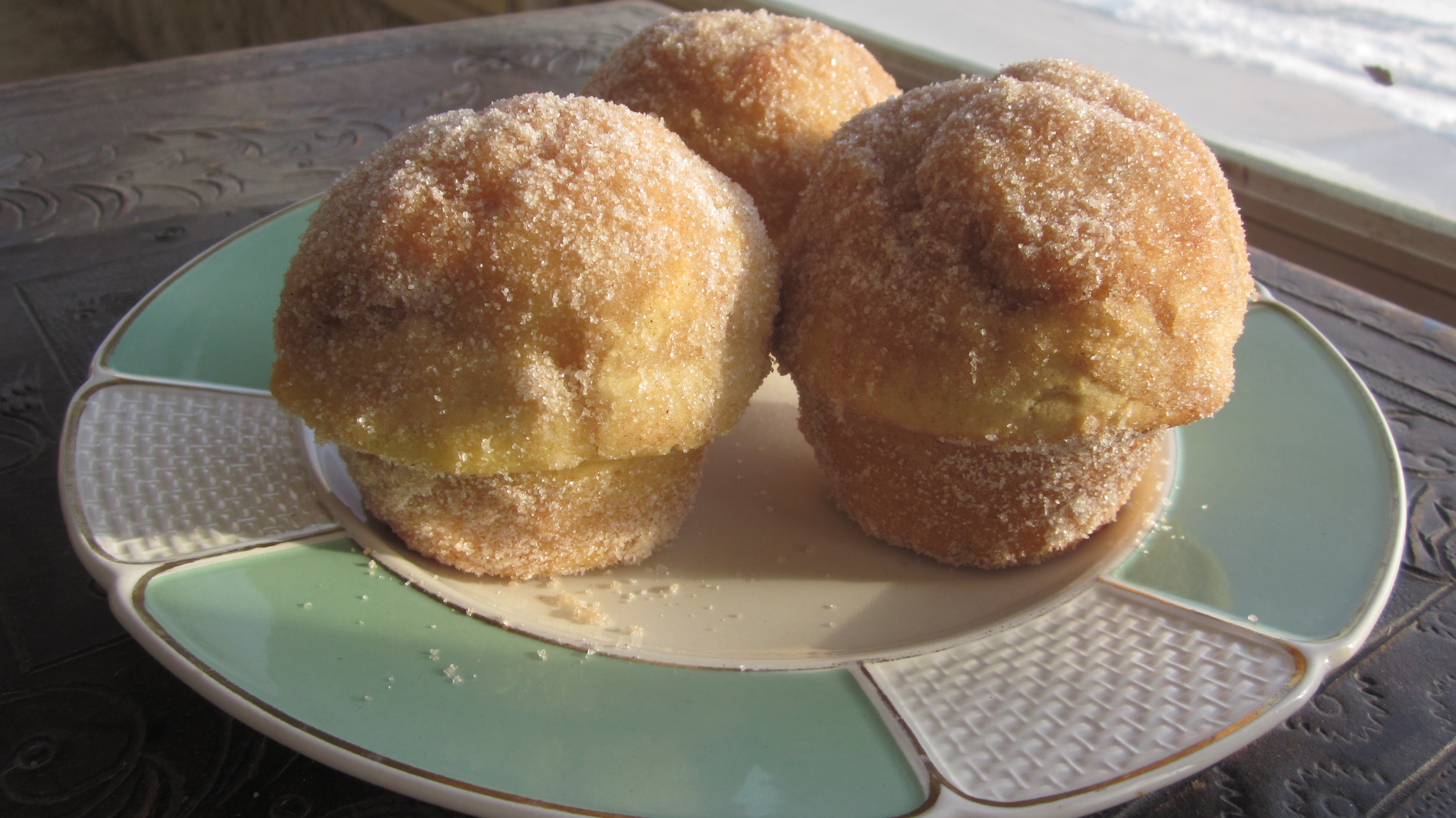 Sugared Donut Muffin recipe: sugar and cinnamon-dustedness