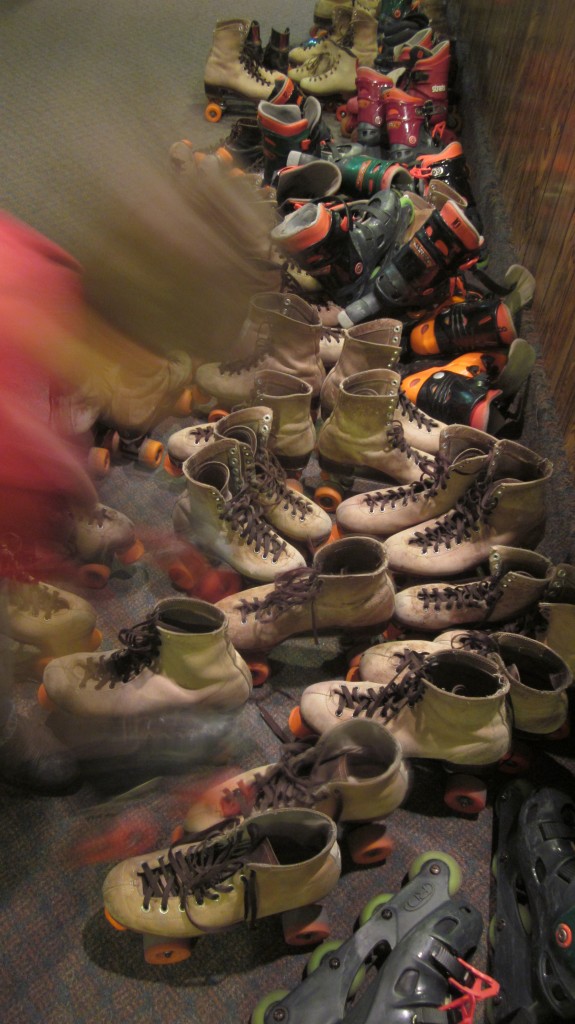 All . . . those . . . skates . . .