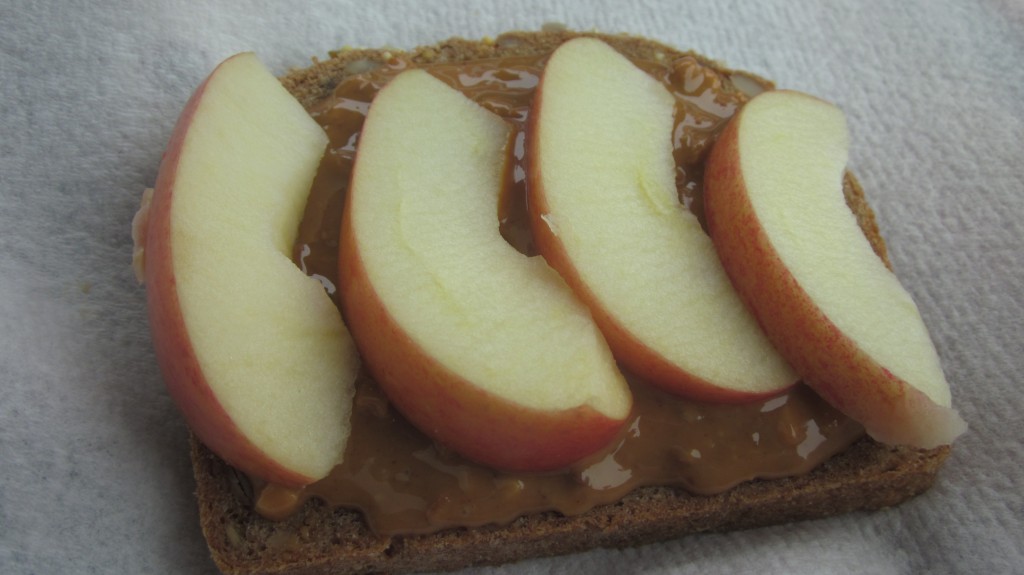 We ate so healthy on the way down.  This bread with peanut butter and apples was so tasty.