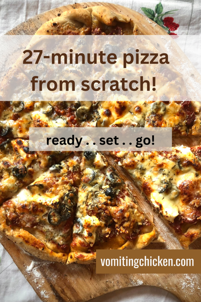 Graphic: 27-minute pizza from scratch!