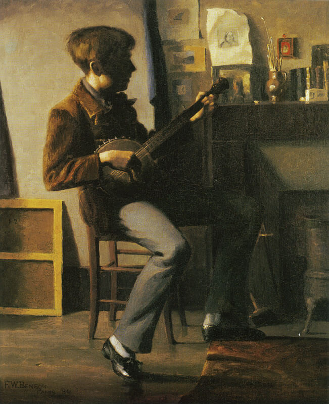 Frank W. Benson Portrait of Joseph Lindon Smith (1884)