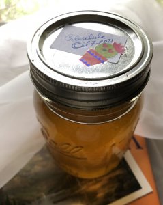 jar of calendula oil