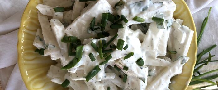 Raw Turnip Salad: a foraging recipe