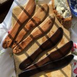Something new from Dad’s shop: handmade Colonial butter knives