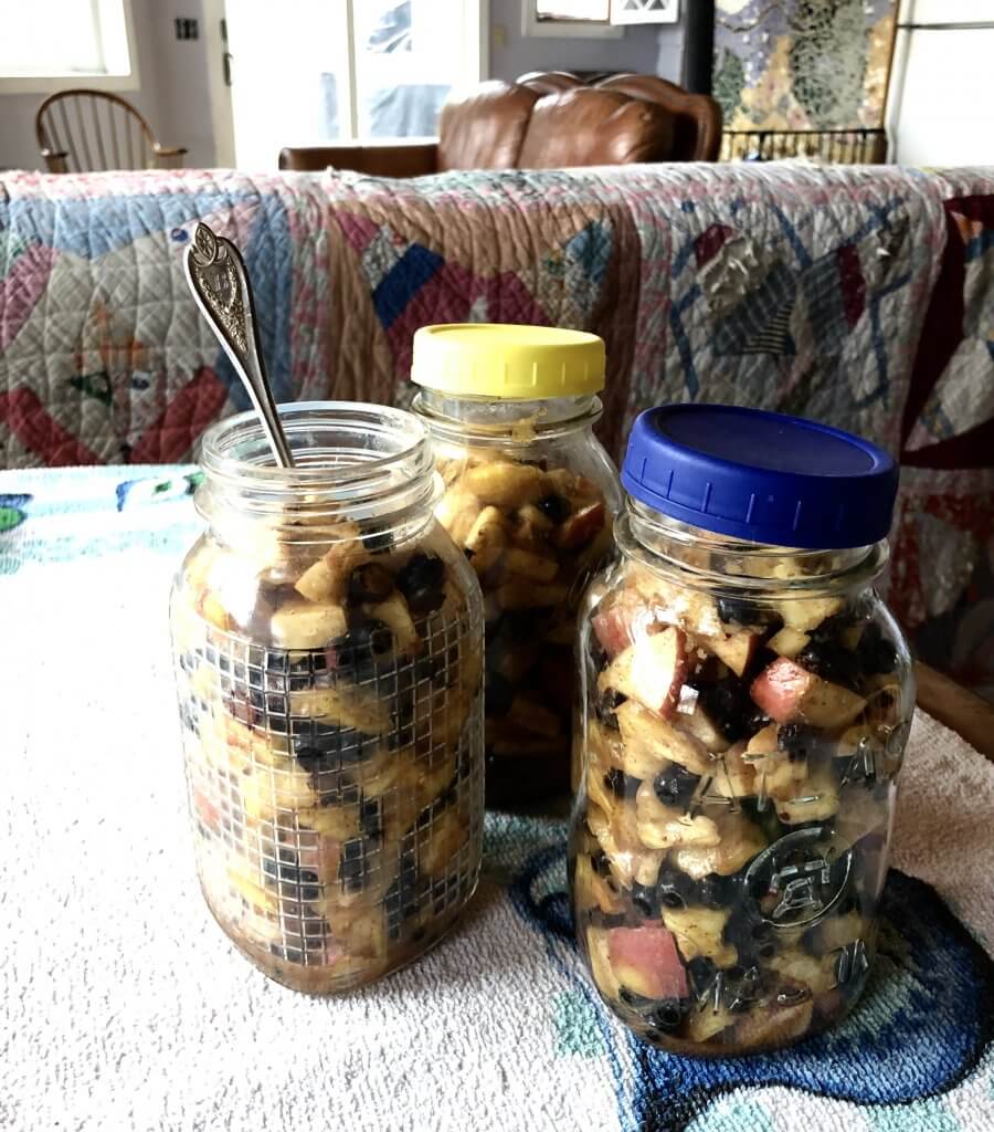 three jars of aronia berry chutney