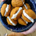 Pumpkin Whoopie Pies with creamy ginger filling recipe!