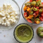 Irresistible Chopped Caprese(ish) Salad, made with heirloom tomatoes