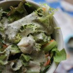 Creamy caper and herby salad dressing: it has staying power