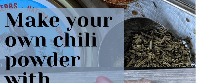 Make your own chili powder with dehydrated hot peppers (!!)