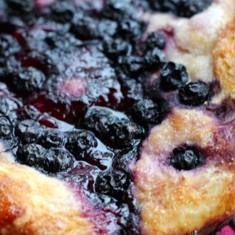 Blueberry Focaccia with Lemon Sparkle Sugar
