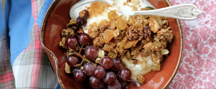 Granola with Greek Yogurt and Fresh Fruit: 5 Minute Breakfast Mission