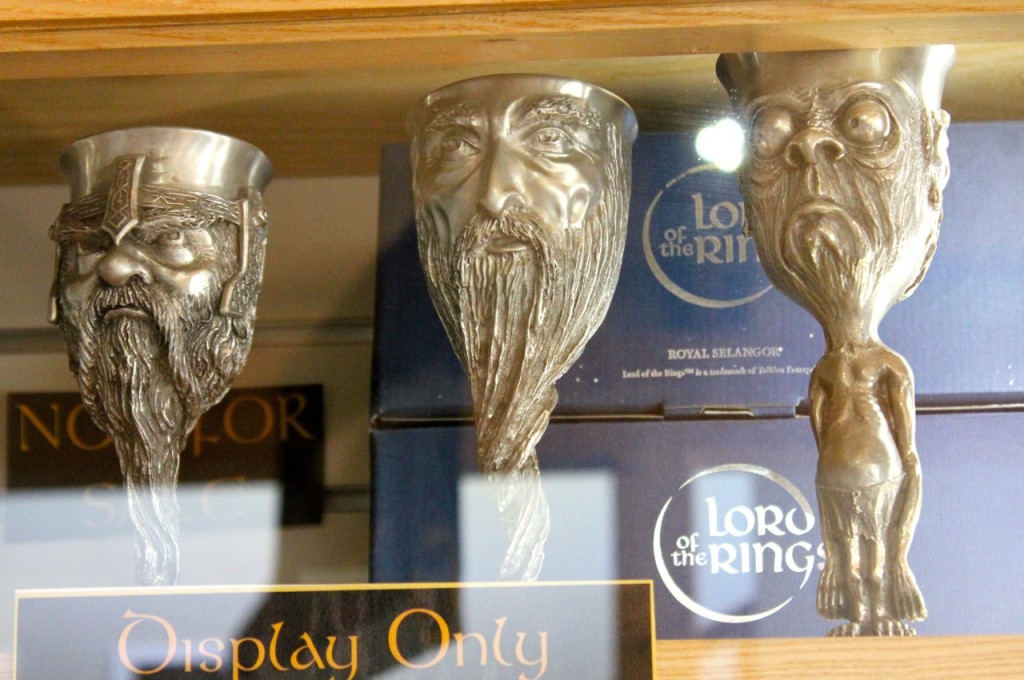 These wonderful goblets were on display in the gift shop. 
