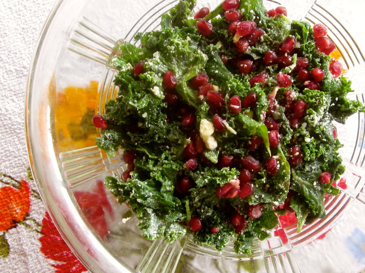 Massaged Kale and Pomegranate Salad