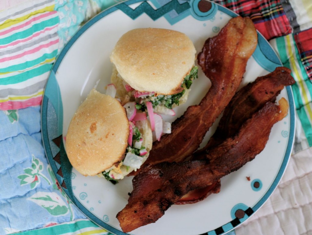 A few strips of bacon make lunch a LUNCH.
