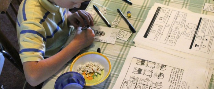 Two Things: Guest Post on homeschooling & DIY Paper Dungeon Kickstarter