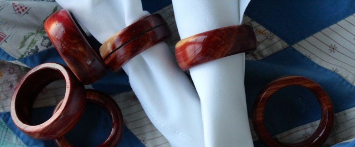 Handmade Napkin Rings in my Shop, and Free Personalization Promo!