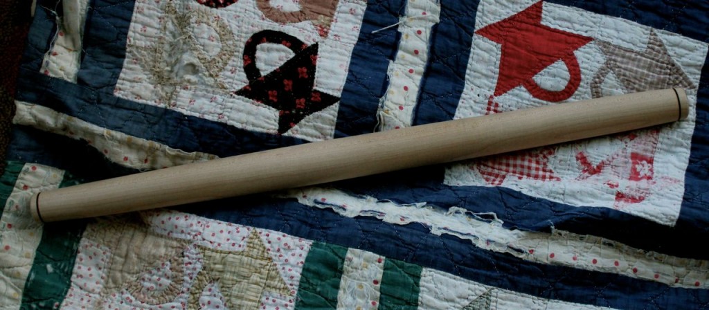 VTG FOLEY SIGNED 18” SOLID MAPLE ROLLING PIN