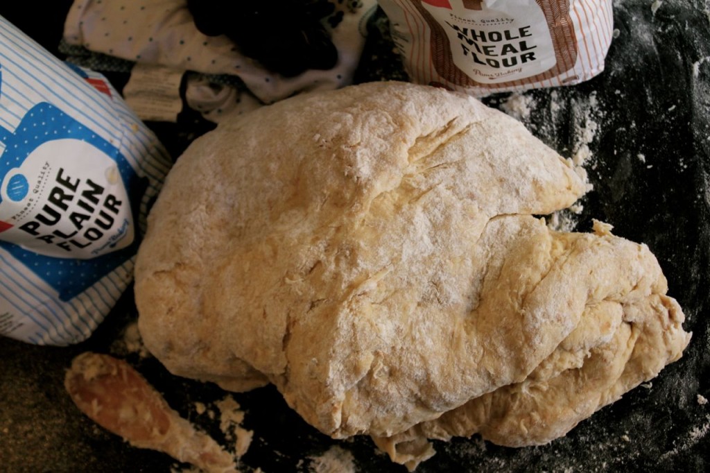 best runza recipe; hunk of runza dough